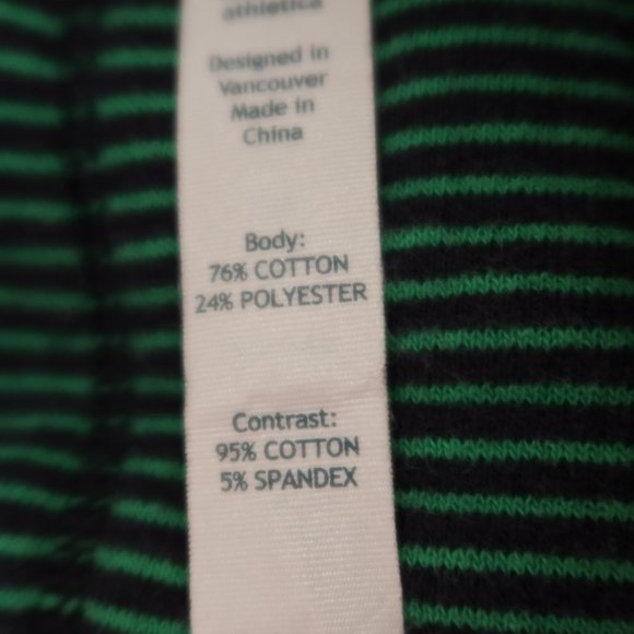 Lululemon Green Striped Pullover Turtleneck Gym Athletic Sweatshirt Womens Sz 4 - Picture 6 of 9